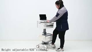 Mk-Pc03 Medical Laptop Cart On Wheels