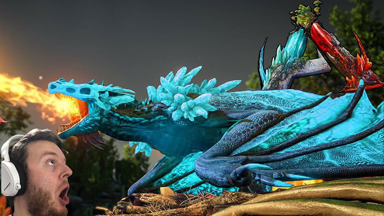 Beta Crystal Wyvern Queen Fight I.A.M Boss Fight ARK Crystal Isles