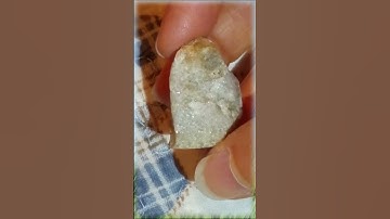 Mystery crystal with UV reactive dots found walking in 2022 #crystals