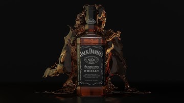 Jack Daniels Tennessee Whiskey | 3d model | Blender | Dream Animator
