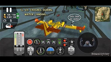 AFPS | Canadair CL 415 Crashes During Water Landing | Airplane Flight Pilot Simulator Gameplay
