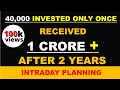 INVEST RS.40,000 ONLY ONCE AND GET 1 CRORE AFTER 2 YEARS