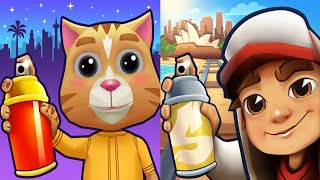 Subway Surfers Sydney 2026 🆚 Ginger Cat Endless Run: Can You Spot the Differences? screenshot 3