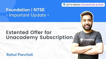 22% Plus Subscription Discount - Code RALIVE | Foundation & NTSE | Rahul Pancholi