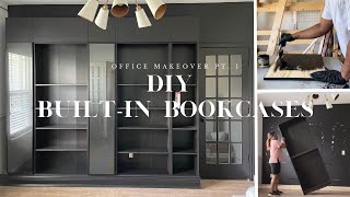 Home Office Makeover: How to Build a Stunning Built-in Bookcase with IKEA's Billy Bookcases (Part 1)