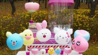 [Cotton Candy Art] Making a Cotton Candy  / Rabbit, Bear, Flower, Duck, Kitty,  Rainbow / 4K /