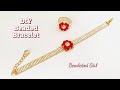 Dainty watch Bracelet || Bugle bead bracelet