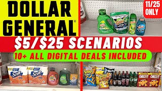 Dollar General $5 off $25 Scenarios 11\/25 ONLY🚨 All Digital Couponing Deals | Learn how to coupon