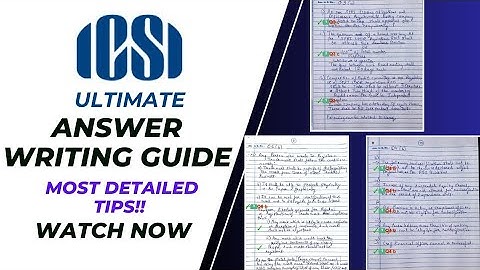 THE ONLY ANSWER WRITING GUIDE YOU