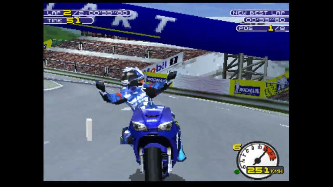 Moto Racer - Gameplay PSX / PS1 / PS One / HD 720P (Epsxe) 