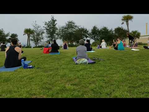Видео: Йога на открытом воздухе с лемурами