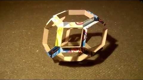 truncated octahedron (cardstock & tape)