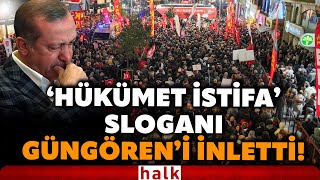 ERDOĞAN'A SOĞUK DUŞ! Güngören'de vatandaşlar \