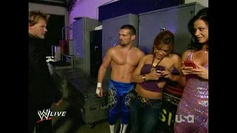 Mickie Candice Noble & Jericho Backstage