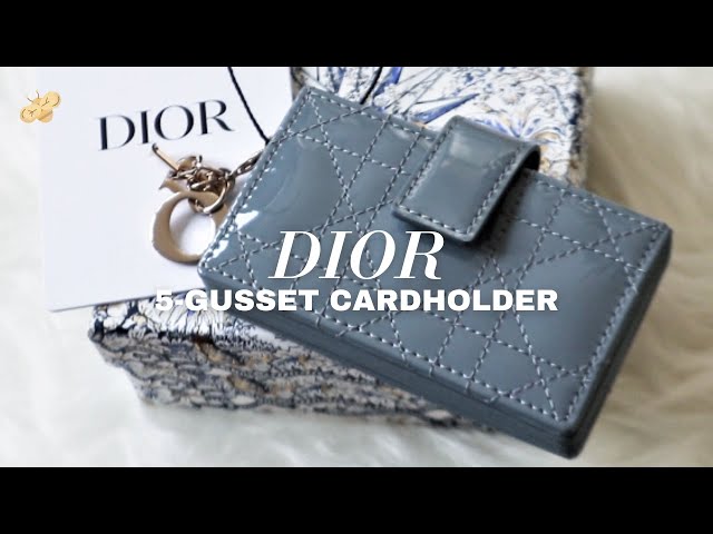 Dior Pink Cannage Leather 5 Gusset Card Holder Dior