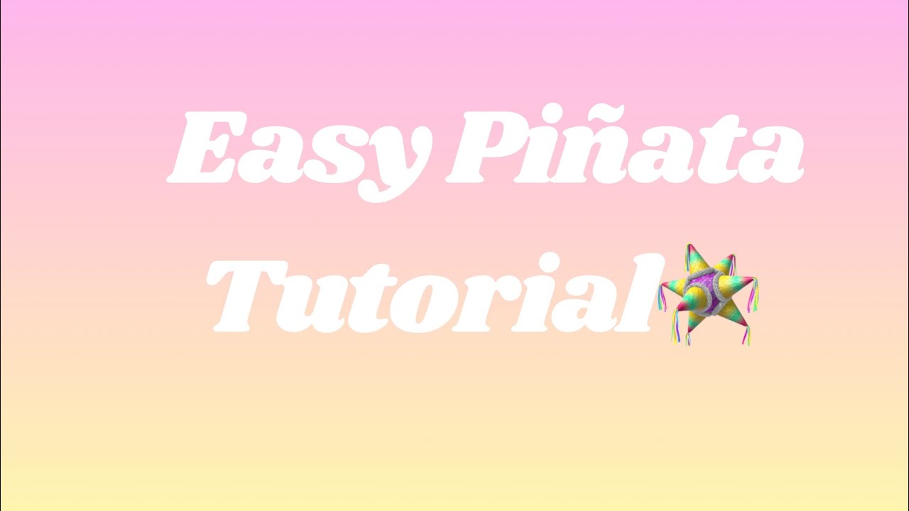 Pinata Drawing Tutorial Piñata Tutorial! 😃🪅 - YouTube