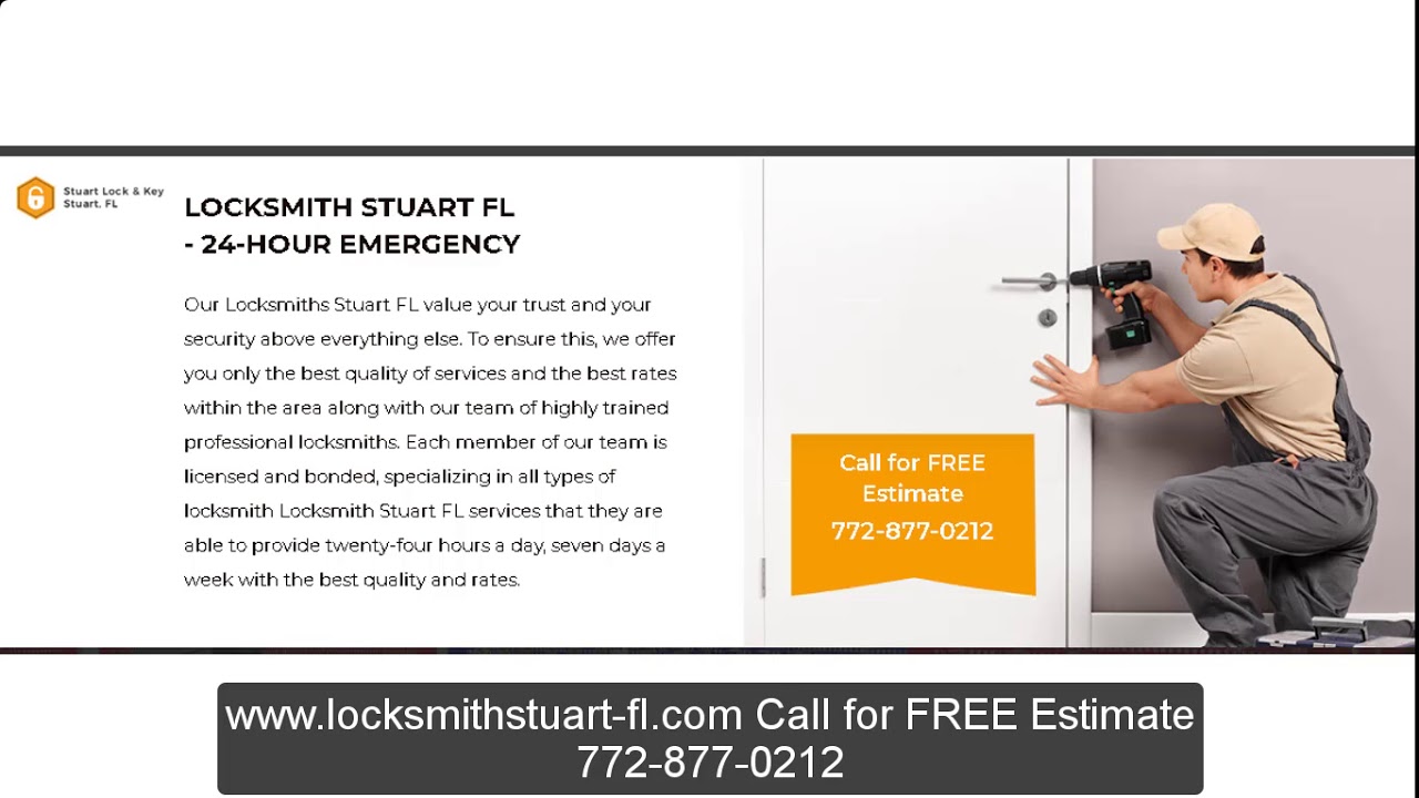 Locksmith Stuart FL Call for FREE Estimate 7728770212 YouTube