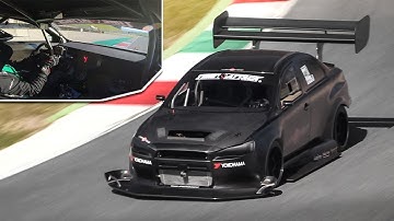 Lancer Evo X by J-Spec Perf setting the new Time Attack Lap Record at Mugello (1