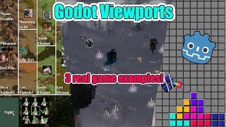 Godot Viewports: 3 examples from real games