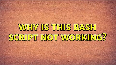 Ubuntu: Why is this Bash script not working? (4 Solutions!!)