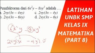 Latihan soal unbk matematika smp kelas ...