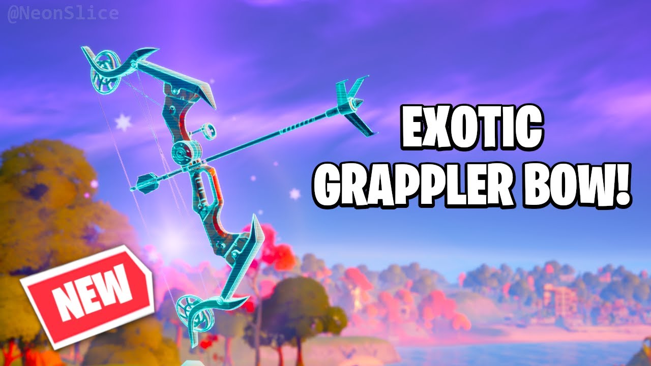 *NEW* GRAPPLER BOW GAMEPLAY - FORTNITE NEW BOW (LOCATION)