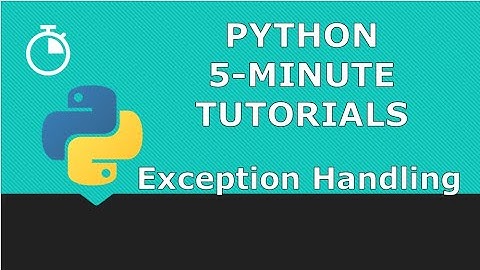Exception Handling | Python 5-Minute Tutorial | Beginner Python Tutorial