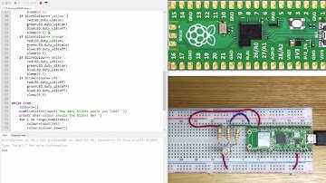 Using For Loops to blink an RGB LED with RPi Pico