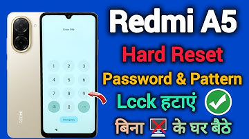 Redmi A5 || Hard Reset || Password Remove || Pattern Lock Unlock || Without Pc || New Model || 2025.