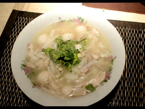 Asian Chicken Drop Noodle Soup
