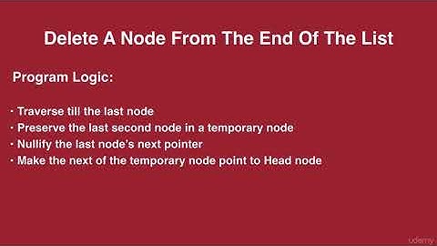 Delete a node from the end of a Circular Singly Linked List