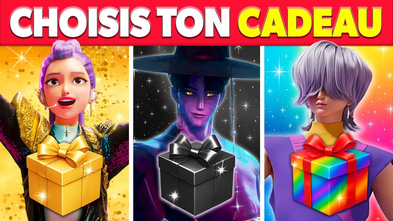 Choisis ton CADEAU...! 🎁 KPOP DEMON HUNTERS ✨ Or ⚫ Noir 🌈 Arc-En-Ciel