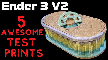 Ender 3 V2 - Great Test Prints using the Default Creality Ender 3 Prusaslicer Profile!