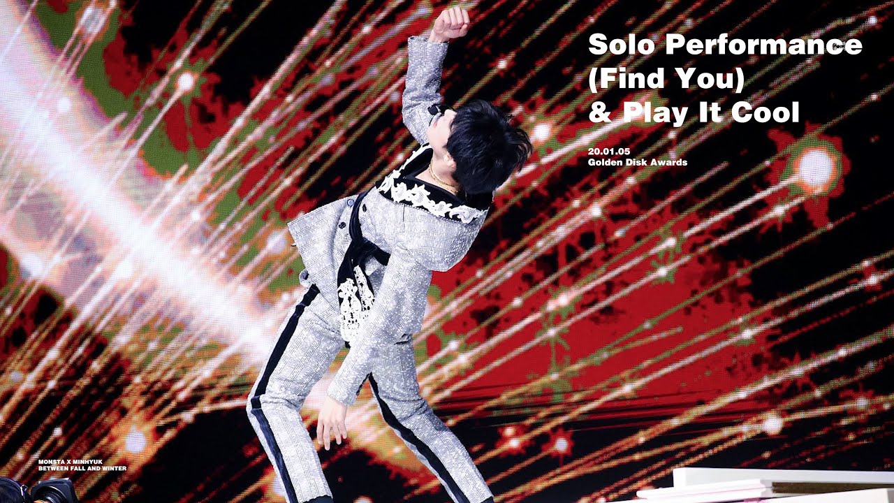 200105 몬스타엑스 민혁 직캠 독무 (Solo Perf.) & Find You & Play It Cool  - 골든디스크 (GDA) (MONSTA X MINHYUK)