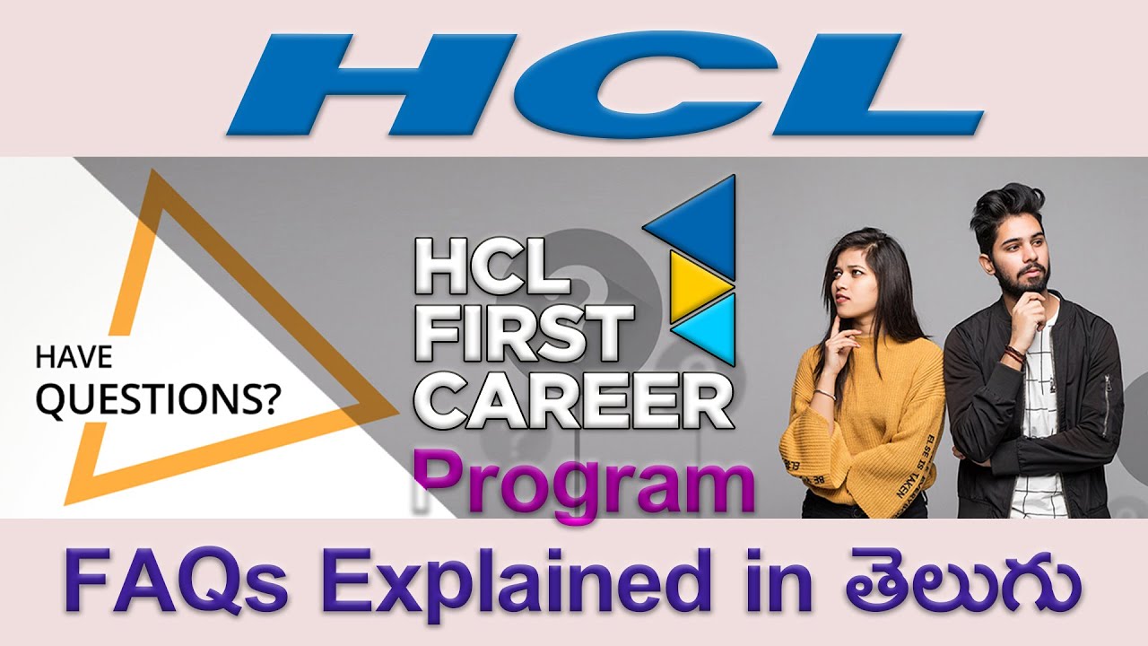 HCL First Career Program FAQs Explained In Telugu Vijayawada