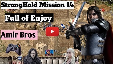 StrongHold Mission 14 gameplay with trainer unlimited money||Amir Bros Gaming