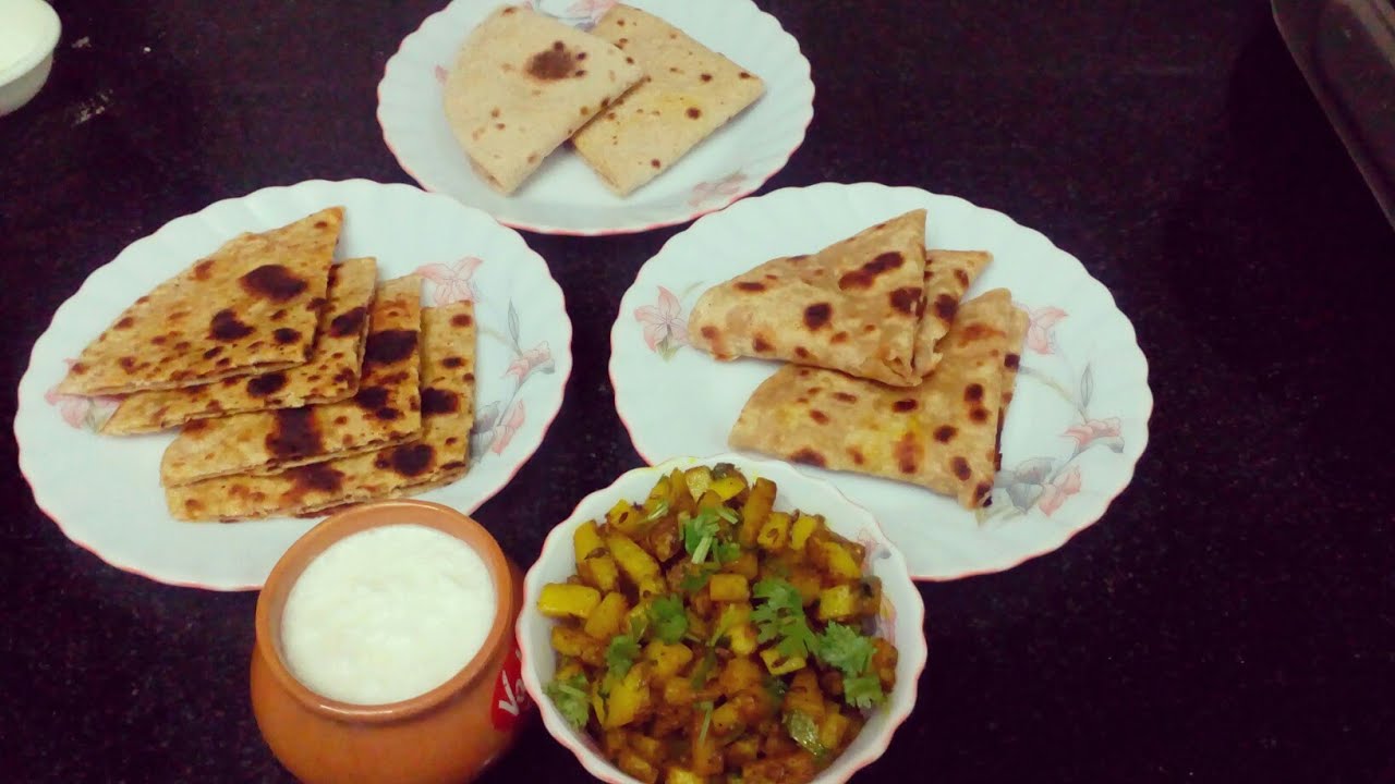 Three types of roti on induction आसान विधि प्लेन रोटी 'डबल रोटी 'अचारी