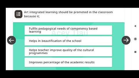 NISHTHA 2.0 quiz on Art Integrated Learning Mizoram / Course 4 / Score 20/20