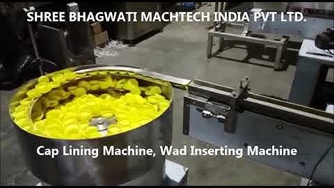 Automatic Cap Lining Machine, Wad Inserting Machine Single head and double head