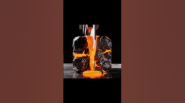 Cutting a Minecraft Lava Block in Real Life 🔥 | ASMR Satisfying Slice #asmr #minecraft #lava