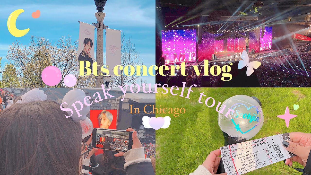 BTS concert vlog :speak yourself tour in chicago 💫🏙