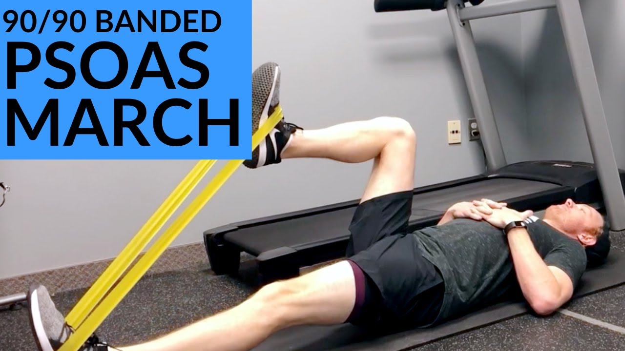 Psoas March Band 90/90 Improving Hip Flexor Tightness Frontenac