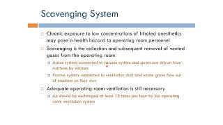 Anesthesia  Scavenging System English Narration