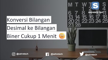 Konversi Bilangan Desimal ke Biner, Cepat dan Mudah. Cukup 1 Menit #komputer #viralvideo #videos