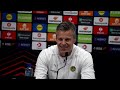 Glimts pressekonferanse etter tapet for Qarabag
