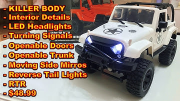 Low Cost RC Crawler with Killer Body - FC Model F1 F2 1/14 Scale Rock Crawler