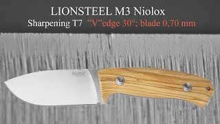 LIONSTEEL M3 Niolox - sharpening T7 \