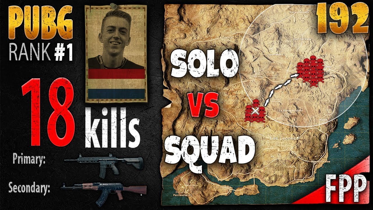 PUBG Rank 1 - ibiza 18 kills [EU] Solo vs Squad FPP - PLAYERUNKNOWN'S BATTLEGROUNDS 