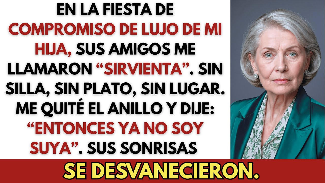 En la Fiesta de Compromiso de Lujo de Mi Hija, Sus Amigos Me Llamaron Sirvienta —Me Fui Empoderada
