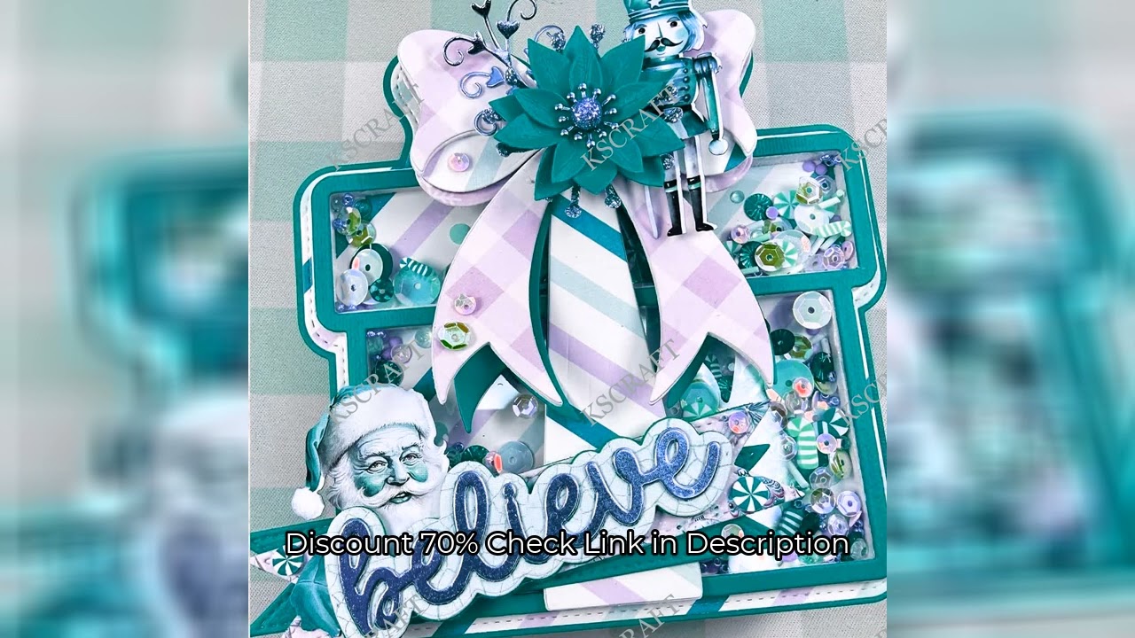 KSCRAFT Present Box Mini Album Cutting Dies Stencils for DIY Scrapbooking Decorative Embossing DIY P